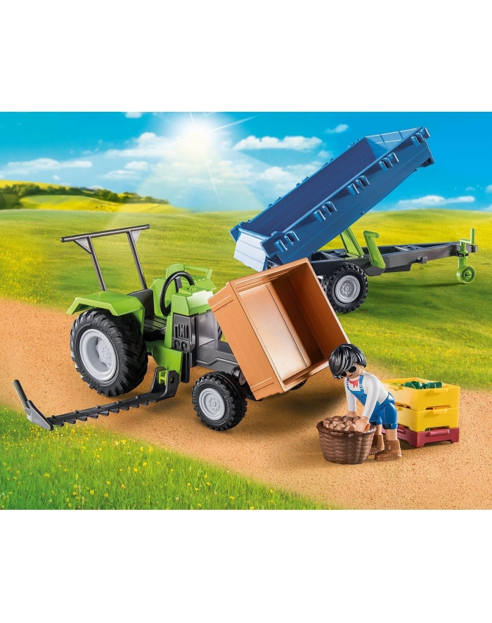 PLAYMOBIL 71249 tractor with trailer, construction toy główny