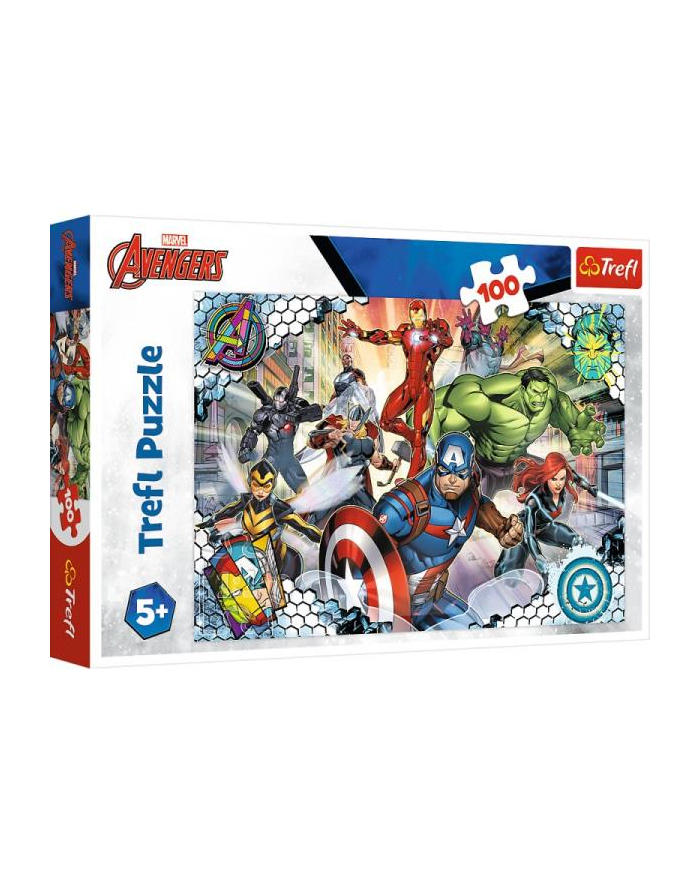 Puzzle 100el Sławni Avengers. Marvel 16454 Trefl główny