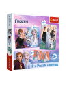 Puzzle 2w1 + memos Księżniczki w swojej krainie. Kraina Lodu. Frozen2 93335 Trefl - nr 2