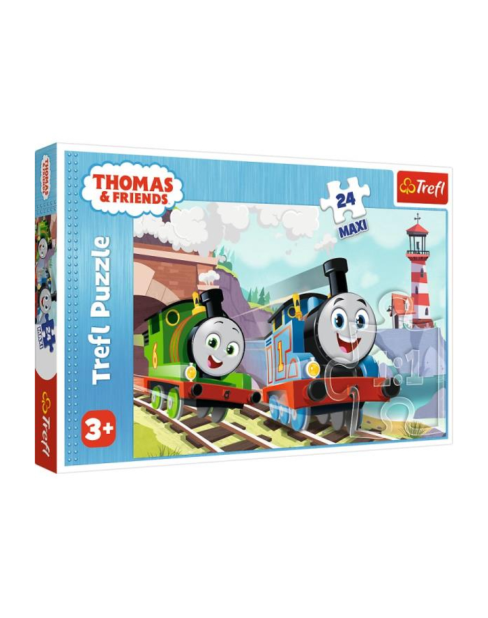 Puzzle 24el Maxi Tomek i Percy na torach. Tomek i Przyjaciele 14354 Trefl główny