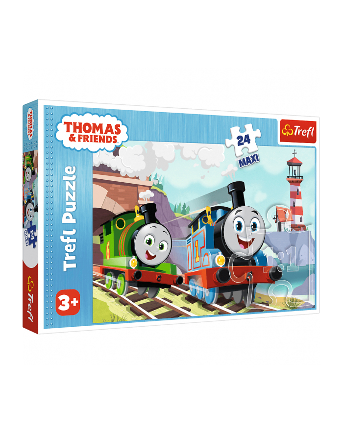 Puzzle 24el Maxi Tomek i Percy na torach. Tomek i Przyjaciele 14354 Trefl główny