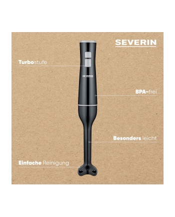 Severin SM 3770, hand blender (Kolor: CZARNY/grey)