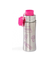 Affenzahn drinking bottle owl (pink/stainless steel, 0.33 litres) - nr 2