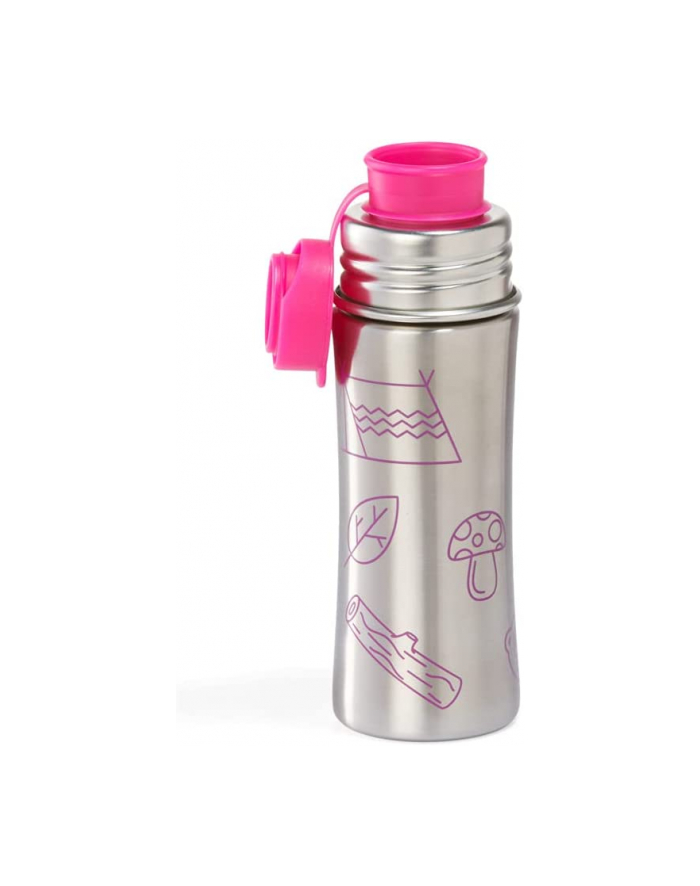 Affenzahn drinking bottle owl (pink/stainless steel, 0.33 litres) główny