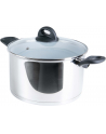 Cerafit Steel pot 24cm (stainless steel/grey, with design glass lid) - nr 1
