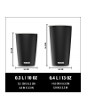 SIGG coffee mug NESO Pure Ceram Black 0.3L, thermal mug (Kolor: CZARNY) - nr 5