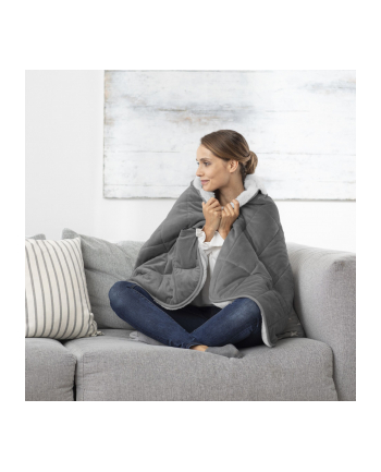 Medisana 3in1 heating blanket HB 674 (grey/light grey, 162 x 62 cm)