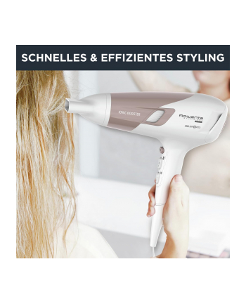 Rowenta Studio Dry Glow CV 5830, hair dryer (Kolor: CZARNY/rose gold) nr 1