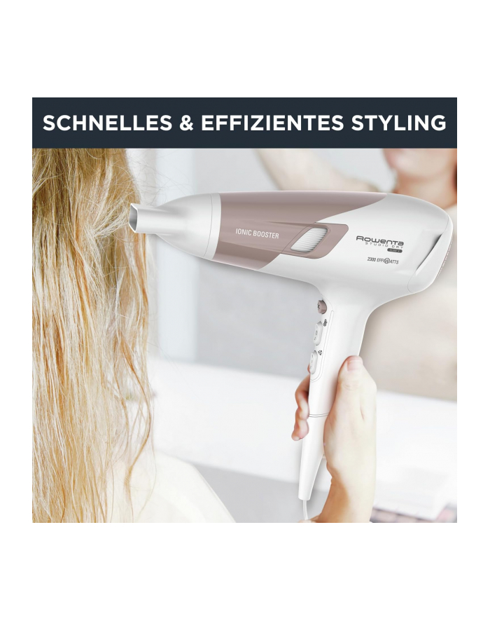 Rowenta Studio Dry Glow CV 5830, hair dryer (Kolor: CZARNY/rose gold) główny