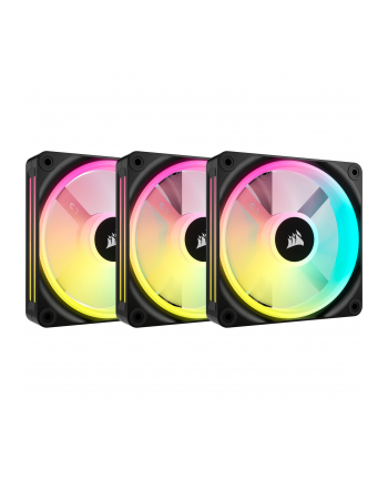 corsair Wentylator QX120 RGB iCUE LINK magnetic, 3pak czarny