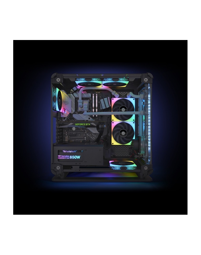 thermaltake Wentylator ToughFan RGB 12cm 3pak, Czarny główny