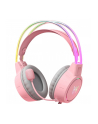 onikuma Słuchawki gamingowe X15 PRO RGB (przewodowe) Różowe - nr 1