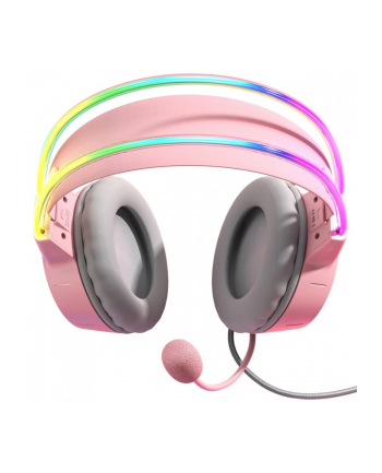 onikuma Słuchawki gamingowe X15 PRO RGB (przewodowe) Różowe