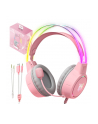 onikuma Słuchawki gamingowe X15 PRO RGB (przewodowe) Różowe - nr 7