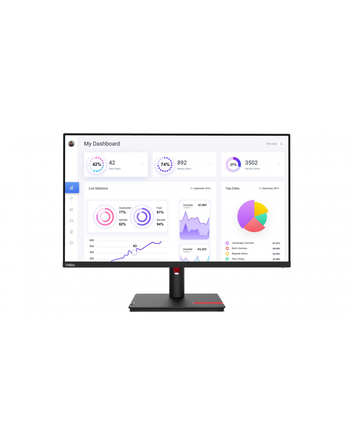 lenovo Monitor 31,5 cali ThinkVision T32p-30 63D2GAT1(wersja europejska) główny