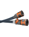 GARD-ENA Textile Hose Liano Xtreme 1/2'', 10 meter set + indoor adapter (dark grey/orange, model 2023, incl. watering nozzle, control valve) - nr 20