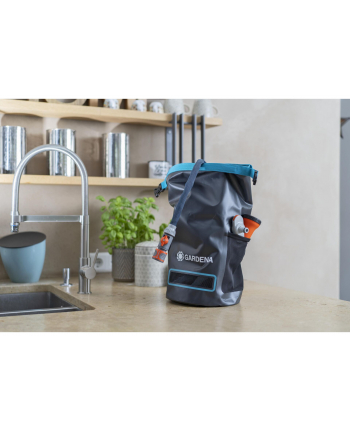 GARD-ENA Textile Hose Liano Xtreme 1/2'', 10 meter set + indoor adapter (dark grey/orange, model 2023, incl. watering nozzle, control valve) nr 2