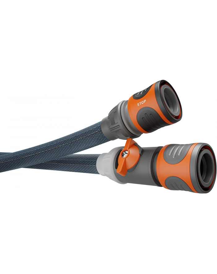 GARD-ENA Textile Hose Liano Xtreme 1/2'', 10 meter set + indoor adapter + bag (dark grey/orange, model 2023, incl. watering nozzle, control valve) główny