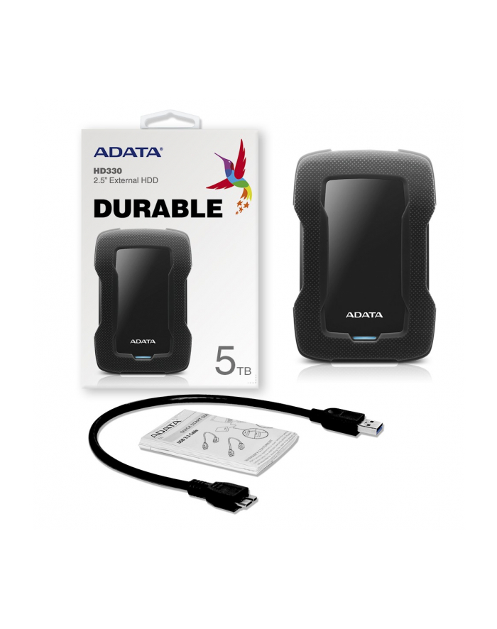 adata Durable Lite HD330 5TB 2.5'' USB3.1 Czarny główny
