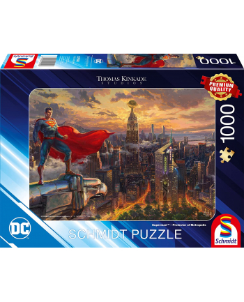 Schmidt Spiele Thomas Kinkade Studios: DC - Superman - Protector of Metropolis, Jigsaw Puzzle (1000 pieces)