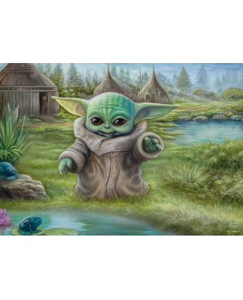 Schmidt Spiele Thomas Kinkade Studios: Star Wars The Mandalorian - Grogu The Child, Jigsaw Puzzle (1000 Pieces)