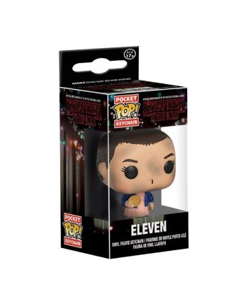 Funko POP! Key Ring Stranger Things - Eleven with Eggo, Toy Figure (7.6 cm)