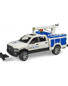 Bruder RAM 2500 service truck with crane and czerwonyating beacon, model vehicle - nr 2