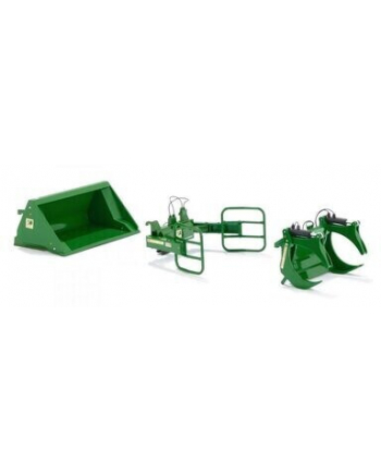 Wiking front loader tool set A John Deere, model vehicle