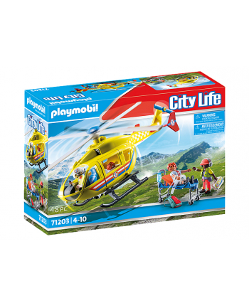 PLAYMOBIL 71203 City Life - rescue helicopter, construction toy