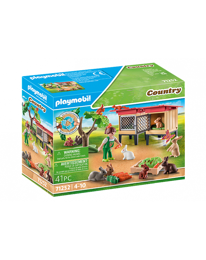 PLAYMOBIL 71252 Rabbit Hutch Construction Toy główny