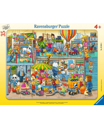 Ravensburger Childrens puzzle animal toy shop (35 pieces, frame puzzle)