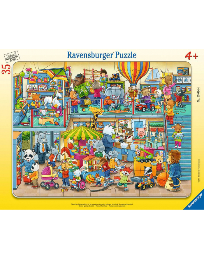 Ravensburger Childrens puzzle animal toy shop (35 pieces, frame puzzle) główny