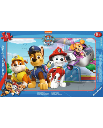 Ravensburger Childrens puzzle Four courageous rescuers (15 pieces, frame puzzle)