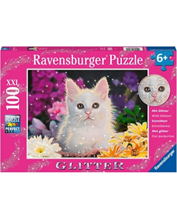 Ravensburger Childrens puzzle glitter cat (100 pieces, glittery pieces) nr 1