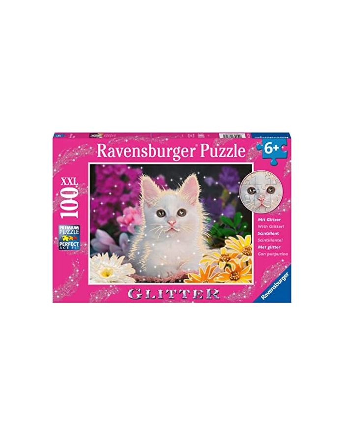 Ravensburger Childrens puzzle glitter cat (100 pieces, glittery pieces) główny