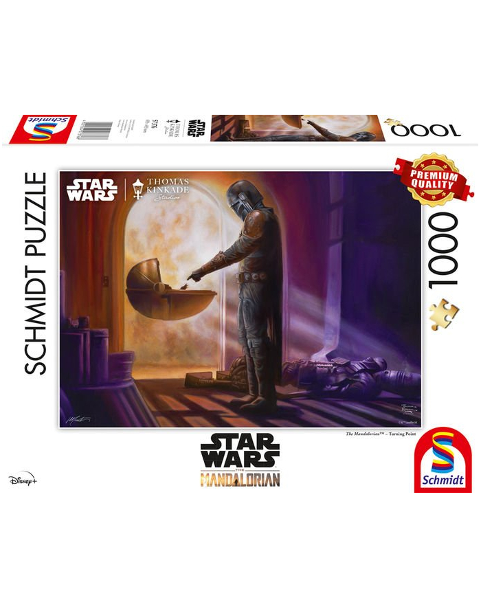 Schmidt Spiele Thomas Kinkade Studios: Star Wars The Mandalorian - Turning Point, Puzzle główny