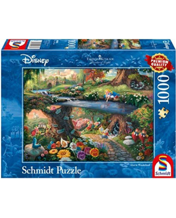 Schmidt Spiele Thomas Kinkade: Painter of Light - Disney - Alice in Wonderland, Jigsaw Puzzle (1000 pieces)