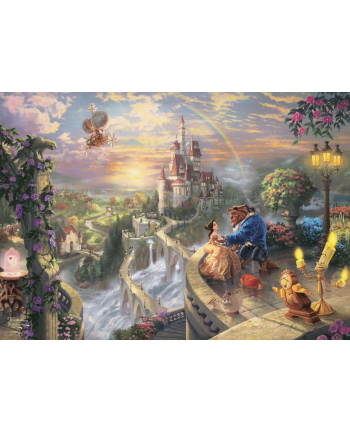 Schmidt Spiele Thomas Kinkade Studios: Disney - Beauty and the Beast in the nostalgic metal box, puzzle (500 pieces)