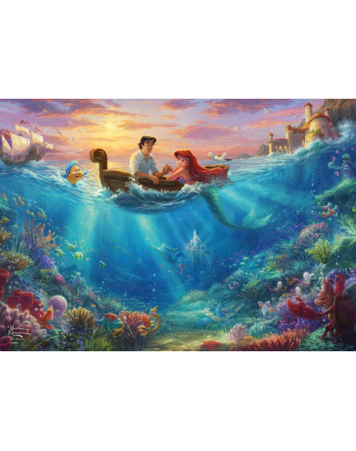 Schmidt Spiele Thomas Kinkade Studios: Disney - Ariel in the nostalgia metal box, jigsaw puzzle (500 pieces) główny