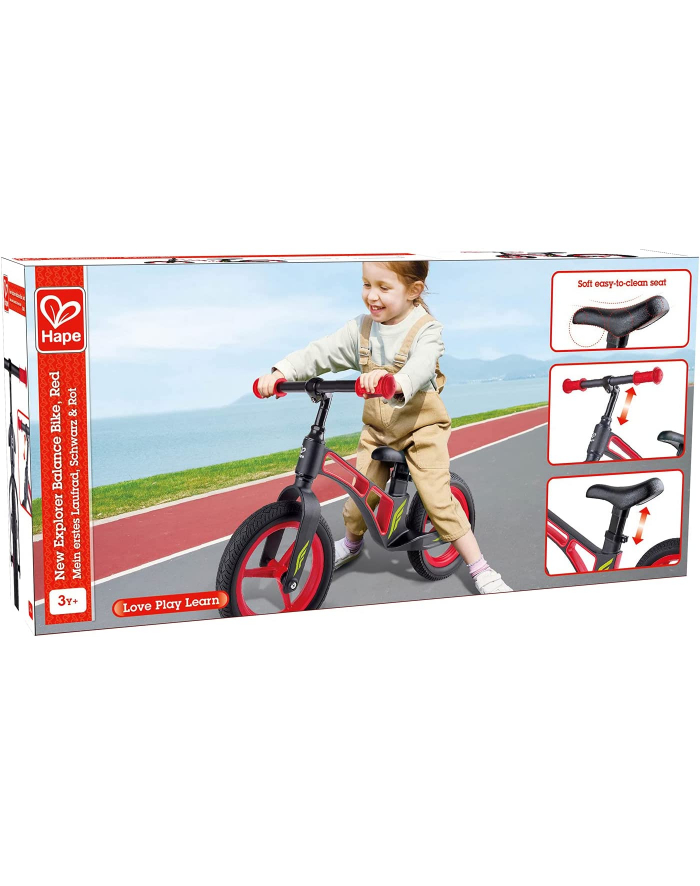 Hape My first balance bike (Kolor: CZARNY/red) główny