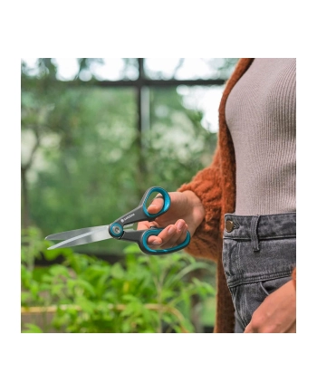 GARD-ENA All-Purpose Scissors MultiCut, Secateurs (grey/turquoise) nr 1