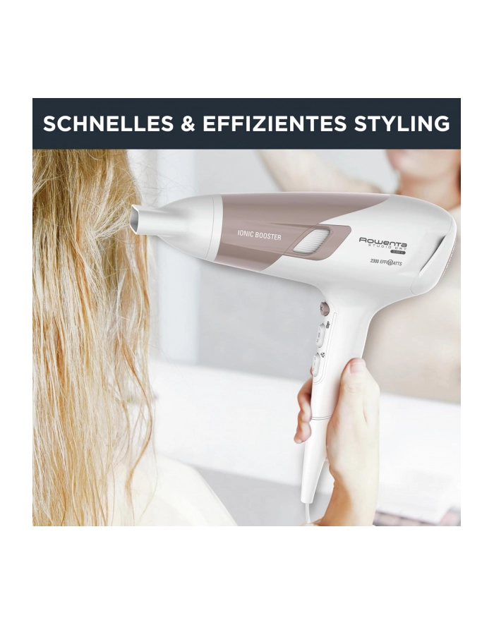 Rowenta Studio Dry Glow CV 5830, hair dryer (Kolor: CZARNY/rose gold) główny
