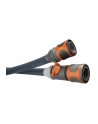 GARD-ENA Textile Hose Liano Xtreme 1/2'', 10 meter set + indoor adapter (dark grey/orange, model 2023, incl. watering nozzle, control valve) - nr 20