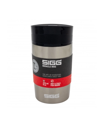 SIGG coffee mug Miracle ''Brushed'' 0.27L, thermal mug (stainless steel) nr 1