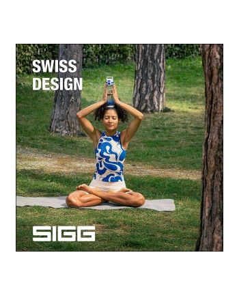 SIGG drinking bottle Total Clear One MyPlanet ''Blue'' 0.75L (transparent/dark blue, one-hand closure ONE) nr 1