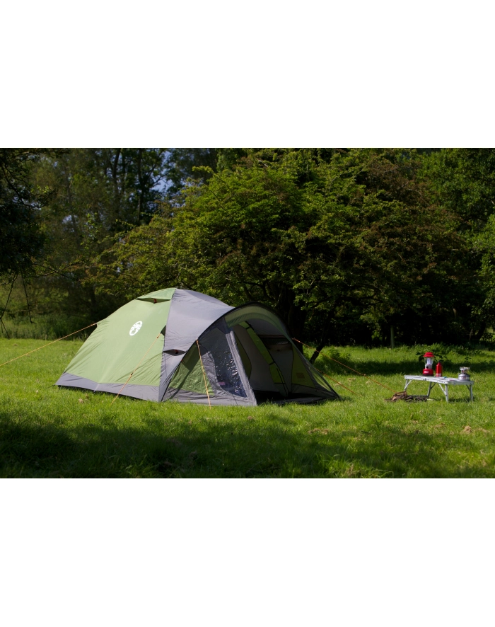 Coleman 3-person dome tent Darwin 4 Plus (grey/light green, with tunnel stem, model 2023) główny