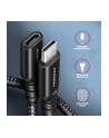 axagon BUCM32-CF05AB Kabel przedłużacz Gen2 USB-C - USB-C 0.5m, 5A, 20Gbps, PD 240W, oplot - nr 18