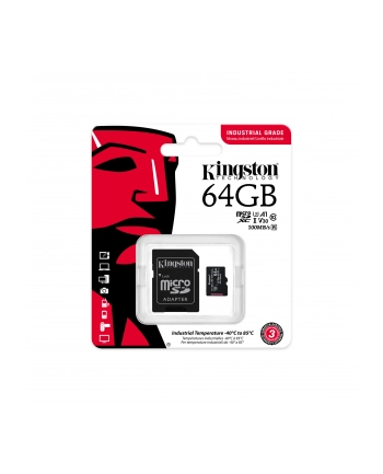 kingston Karta microSD 64GB CL10 UHS-I Industrial nr 2