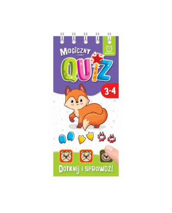 aksjomat Magiczny quiz z liskiem. Dotknij i sprawdź. 3-4 lata nr 1