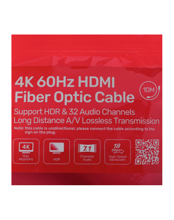 UNITEK C11072BK-10M Kabel Optyczny HDMI 2.0 AOC 4K 60Hz 10m główny